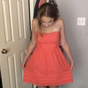Coral summer dress